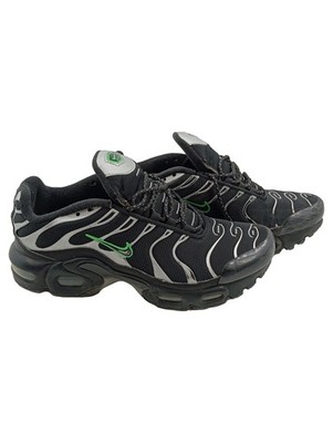 Nike Air Max Plus GS Sneaker Schwarz Silber Grün Gr. 38,5 Sportschuhe