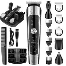 Professional Hair Clippers Trimmer Kit Men Cutting Machine Barber Salon Quality