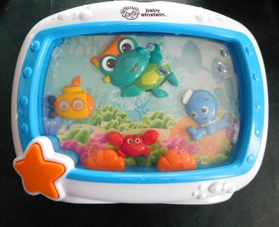 Baby Einstein Crib Toy Sea Dreams Soother Motion Lights & Music w/Crib Strap