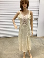 California Dynasty Ivory Chemise Gown Lace Size M