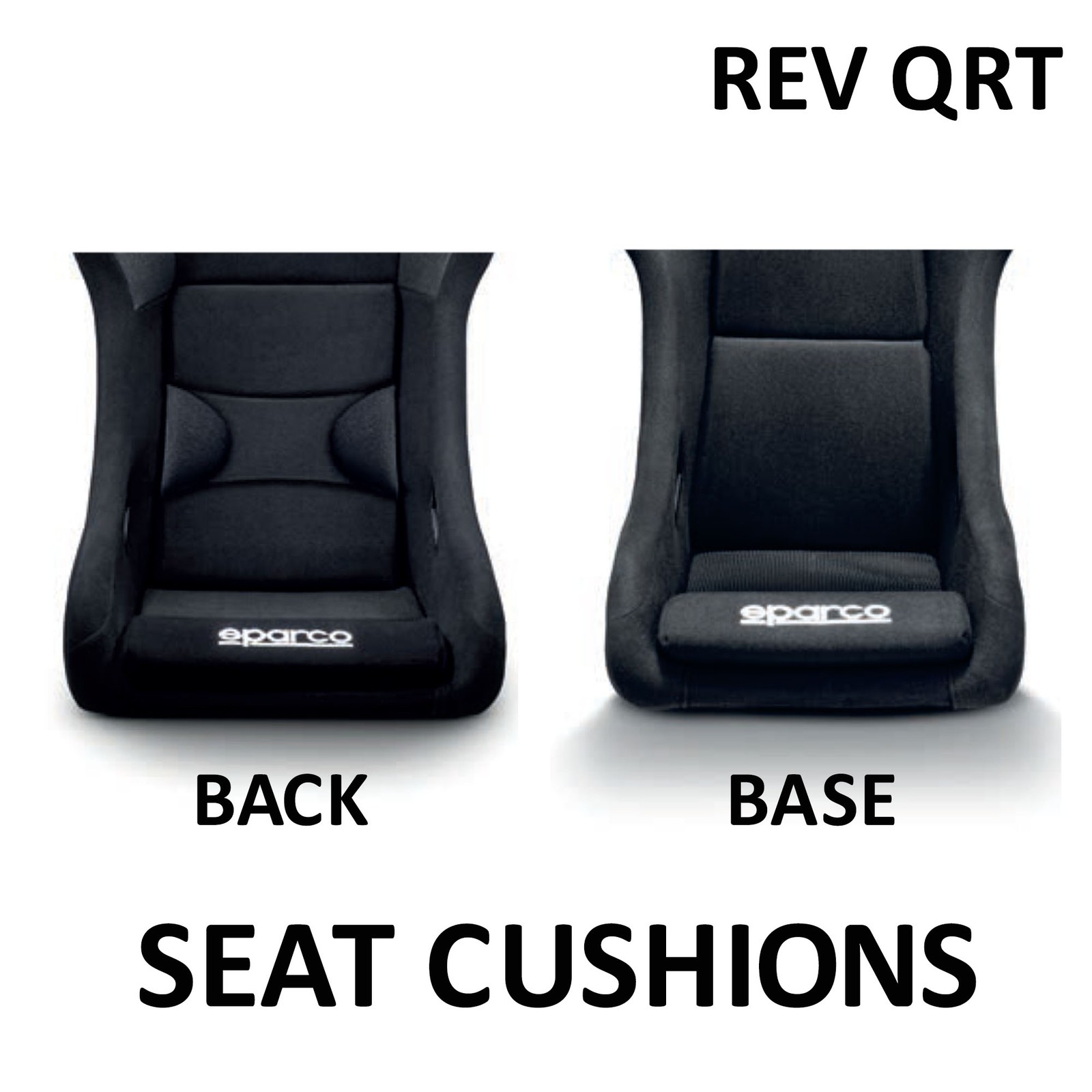 Sparco Seat Cushions for REV QRT Racing Seat to Improve Comfort and Fit