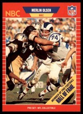 1989 Pro Set #27 Merlin Olsen Announcer Collectibles