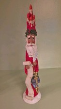 Gantz Mystical Santa Claus 11.5" Candle Stick Magical Figurine Décor Christmas