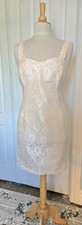 80s 90s Vintage pale Pink Floral Lace Sheath ...