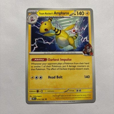 ampharos stage 2 pokemon card value Amazon.com: Ampharos 049/198 - Chilling Reign - Rare - Pokemon Evolution 3  Card Lot main image 0