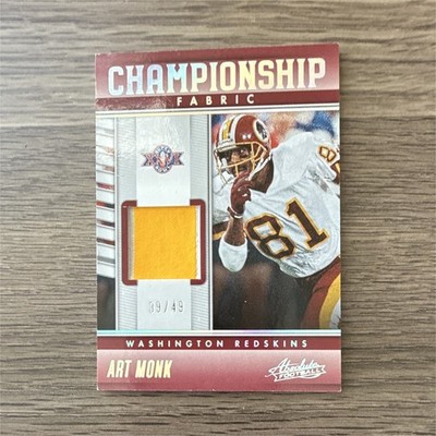 Panini 2023 Immaculate Collection Art Monk Championship Memorabilia CME-AMO