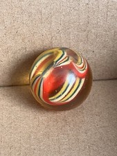 Vintage Rubber Super Ball Bouncy Ball Multicolor Clear Rainbow Marbleized 1 In