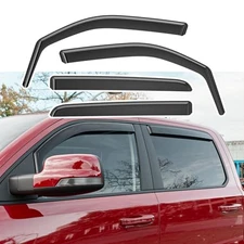  Side Window Visor Deflector Compatible with 2019-2025 Dodge Ram 1500 Crew Cab 