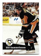 ULF SAMUELSSON 1991-92 PRO SET  FRENCH CARD NEAR MINT+ CONDITION
