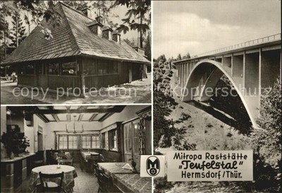 Hermsdorf Thuringia Mitropa rest stop Teufelstal 