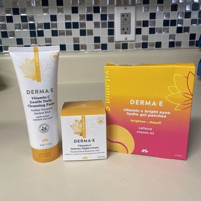DERMA-E Vitamin C Intense Night Cream Brightening & Hydrating Facial Skin Lot