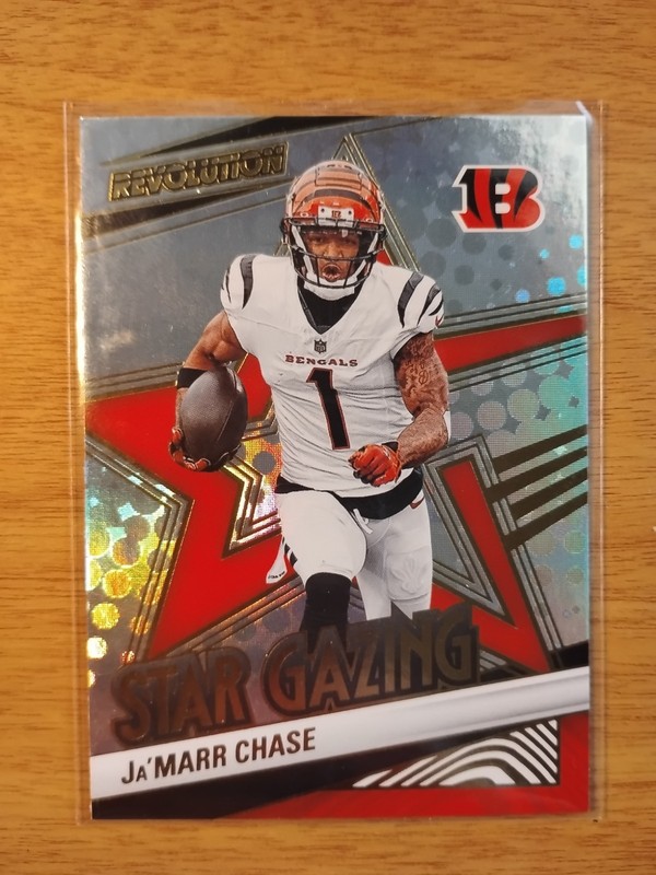 Ja'MARR CHASE 2025 PANINI REVOLUTION "STAR GAZING" INSERT FOOTBALL CARD-#13 🏈🔥