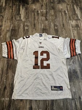 VTG NFL Reebok On Field Cleveland Browns Colt McCoy White #12 Jersey Sz 52