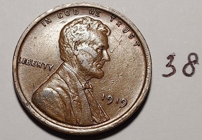 1919 Lincoln Wheat Cent  XF EF Extremely Fine #38
