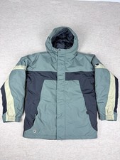 Columbia Boys Convert Full Zip Hooded Down Feathers Jacket Size 18/20 Vtg