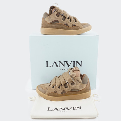 Lanvin Exclusive Curb Sneaker In Honey (FU-SKDK12-SSCO-P25) Men's Size IT 41