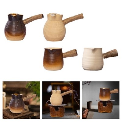 Keramik Teekanne mit Seitengriff Porzellan Teekannen mit Teefilter Teekocher