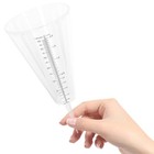  Rain Measuring Gauge Stand Glass Transparent Water Collector Accurate Outdoor