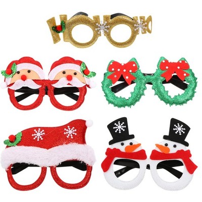 1 Set 5 PCs Weihnachtsdekorative Kinder kreative Brillen Frames
