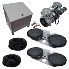Half Off Ponds APRPS2-CAB 3.9 CFM System, Cabinet, Fan, (2) 10" EPDM Diffusers