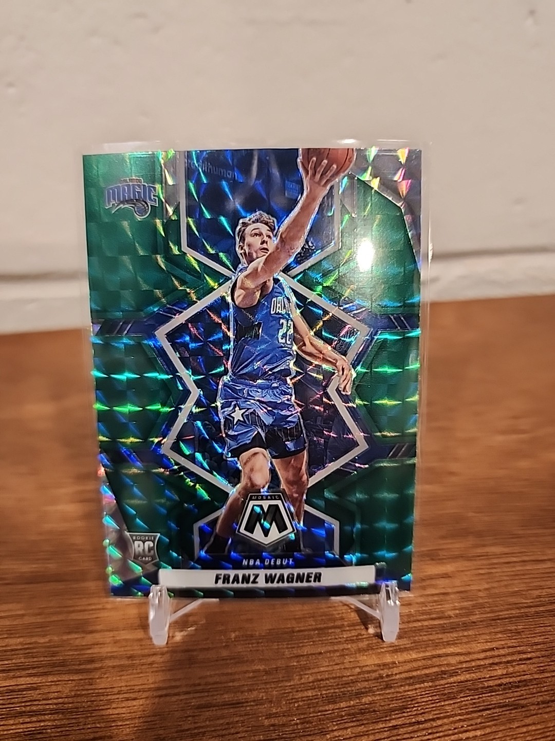 2021-22 Panini Mosaic - NBA Debut Franz Wagner #267 Green Mosaic Prizm (RC)
