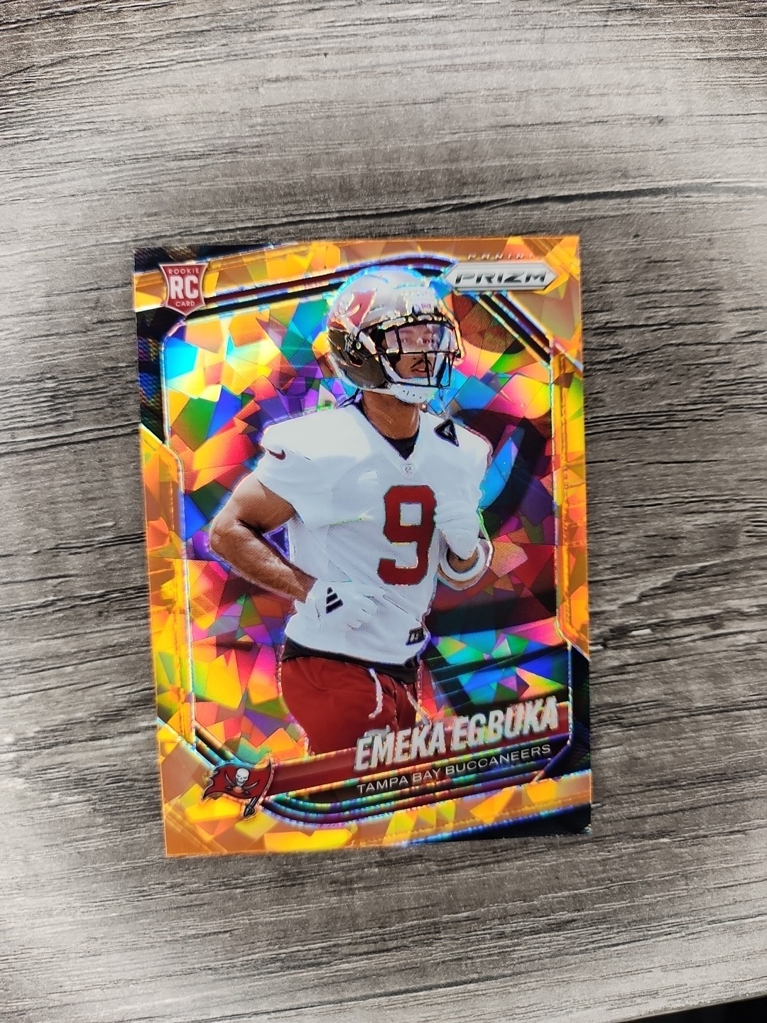 2025 Panini Prizm - Rookies Emeka Egbuka #351 Orange Ice Prizm (RC)