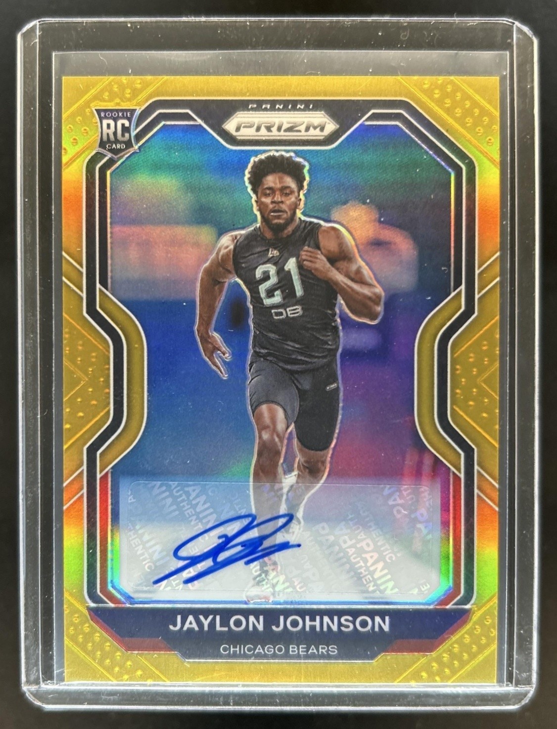 2020 Panini Prizm Jaylon Johnson Auto Autograph RC Gold #/10 Bears Rookie