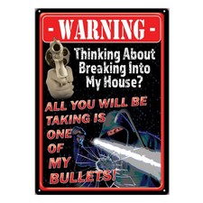 Rivers Edge Products Tin Sign 17 X 12 Weatherproof Metal Wall Art Breaking