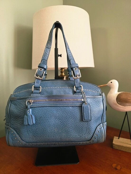 Coach Hampton Satchel/Top Handle Bag Blue Bags & Handbags for