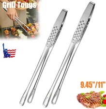 Stainless Steel Grill Tongs Kitchen Tweezers Cooking BBQ Steak Clamp Pastry USA