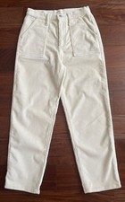 Universal Thread Women Straight Corduroy Chinos Ivory Pants Size 6 28R NEW