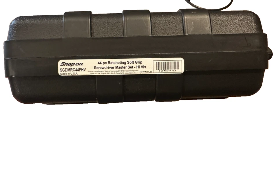 Snap on Soft Grip Ratcheting Screwdriver Foam Case Set Hi VIZ Yellow SGDMRC44FHV - Image 4 of 4