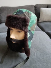 Vintage Genuine Serbian Military M93 Usanka Trapper Hat Size 4 - NEW 2001 