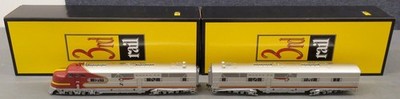 3rd Rail O Scale 2-Rail Sante Fe EMC E1A/E1B AB Diesel Locomotive Set w/ DCC&Snd