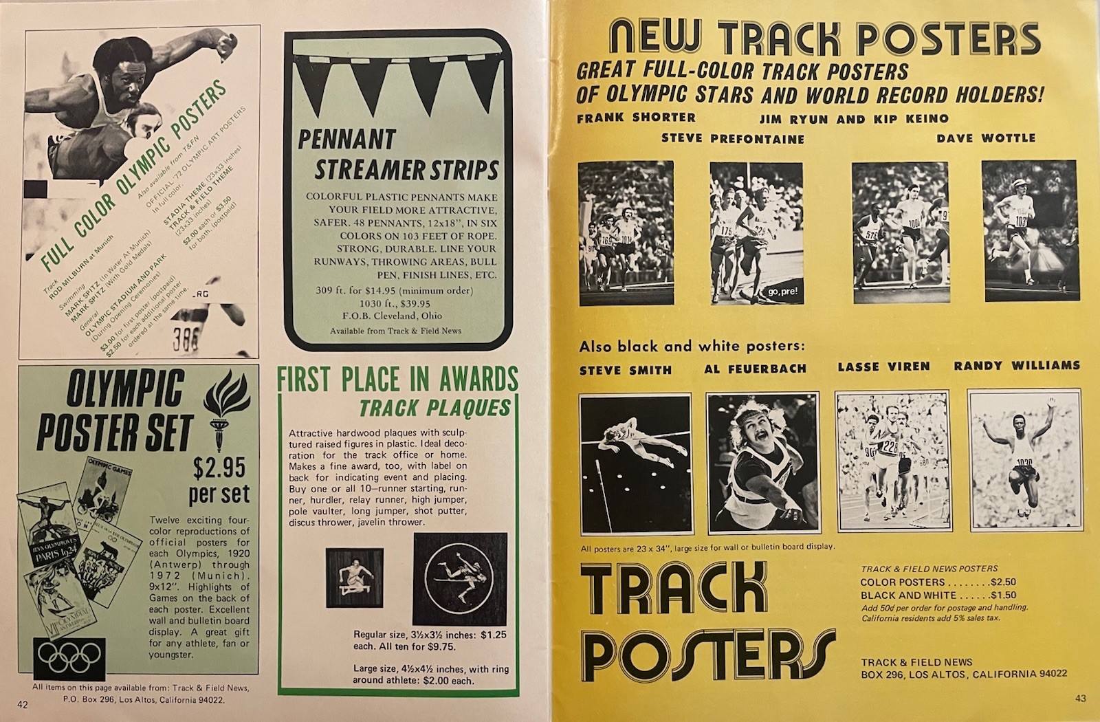 1973 Track and Field Market Place Fall                               Dave Wottle