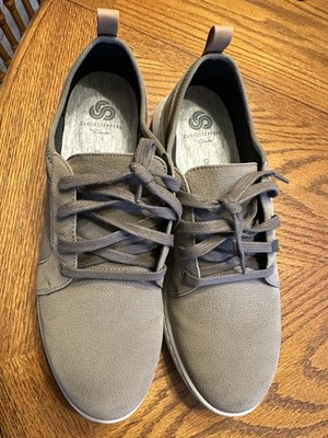 CLARKS CLOUDSTEPPERS SOFT CUSHION STEP MOVE FLY SAGE SUEDE SHOES Sz 8.5M