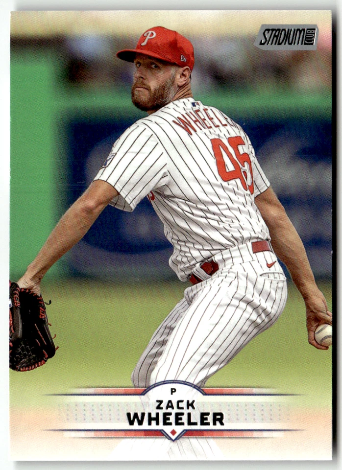2025 Topps Stadium Club MLB N° 114 Zack Wheeler Carte Sport Baseball - Photo 1/2
