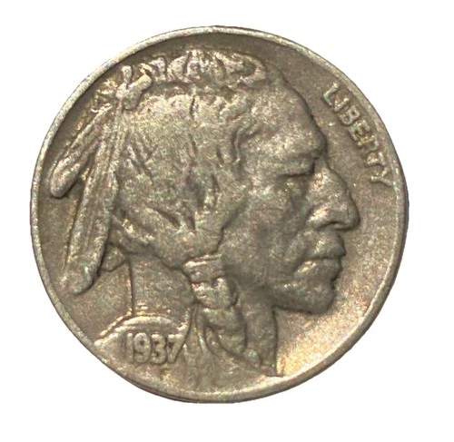 1937  Buffalo Nickel AG About Good Indian Head Coin