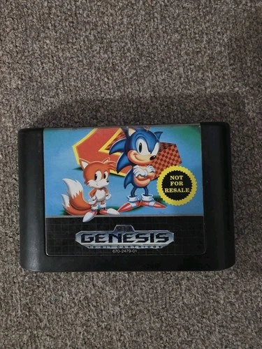 Sonic the Hedgehog 2 (Sega Genesis, 1992) Authentic Tested & Working – Cartridge