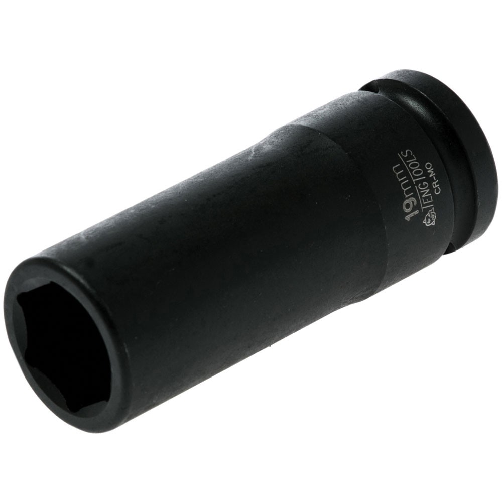 Teng Deep Impact Socket Hexagon 6-Point 1/2in Drive 19mm