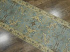 Turkish Oushak Hand Knotted Rug,Bohemian Oushak contemporary Rug 2.5x10 Ft — photo 6