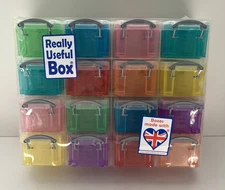 Really Useful Box Container Organizer 16 x 0.14L Boxes Multi-color Crafts New