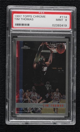 1997-98 Topps Chrome Tim Thomas #114 PSA 9 MINT Rookie RC | eBay