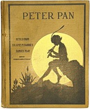 1911 PETER PAN AND WENDY Antique FIRST EDITION Childrens J.M. BARRIE vtg Disney