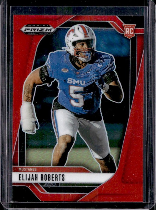 2025 Panini Prizm Draft Picks Elijah Roberts RC Red Rookie #/399 Mustangs