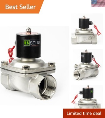 Heavy-Duty 2'' Solenoid Valve - 110V AC Electric Valve with Corrosion Resistance