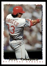 Jose Canseco 1995 Topps #300 Texas Rangers MLB READ FREE SHIPPING AutographDen