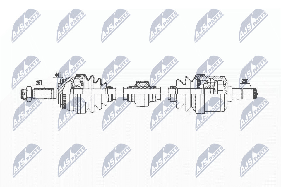 N.T.Y. NPW-HY-613.NTY Drive Shaft for HYUNDAI