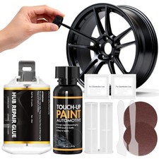 Felgen Reparatur Set Reifenlack Kratzer Ausbesserung Schwarz Glänzend Matt