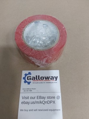 U Line RED VINYL SAFETY tape 2''X 36 YRD NEW .